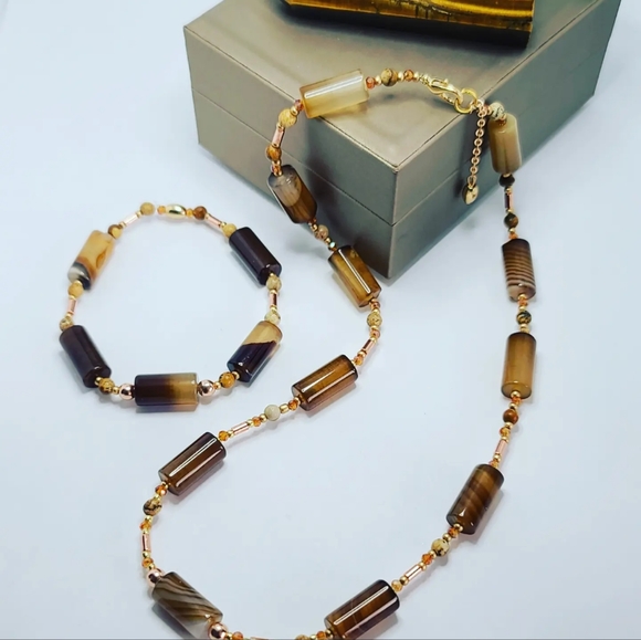 Lace Agate necklace - Picture 4 of 5